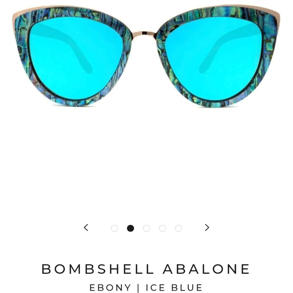 Slyk BOMBSHELL ABALONE EBONY | ICE BLUE SHADES